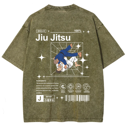 Jiu Jitsu Unisex Fit Washed T-Shirt
