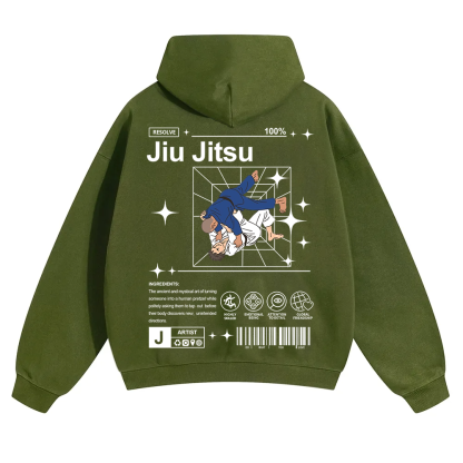 Jiu Jitsu Unisex Solid Color Hoodie wearishow