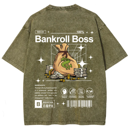 Bankroll Boss Unisex Fit Washed T-Shirt