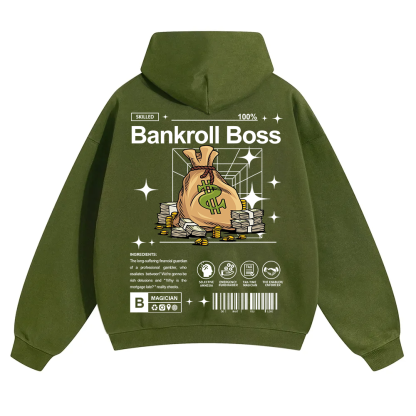 Bankroll Boss Unisex Solid Color Hoodie wearishow