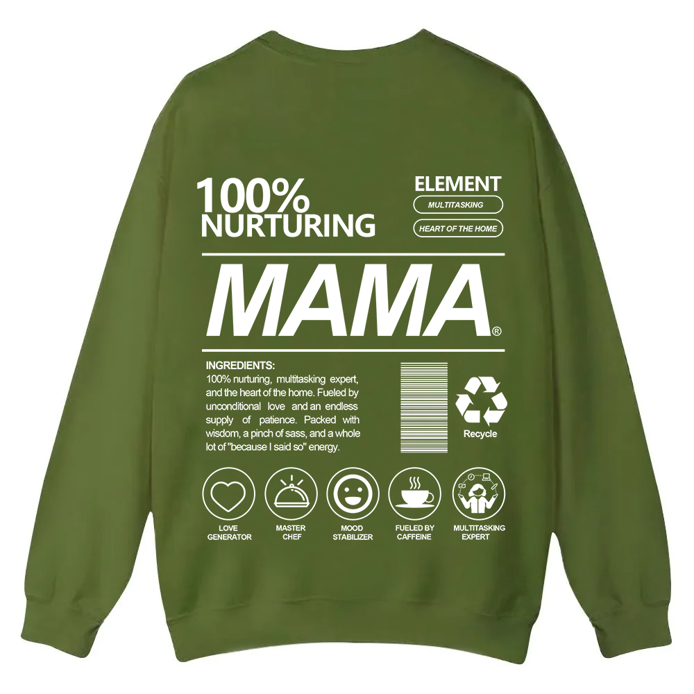 Mama Casual Crewneck Sweatshirt wearishow