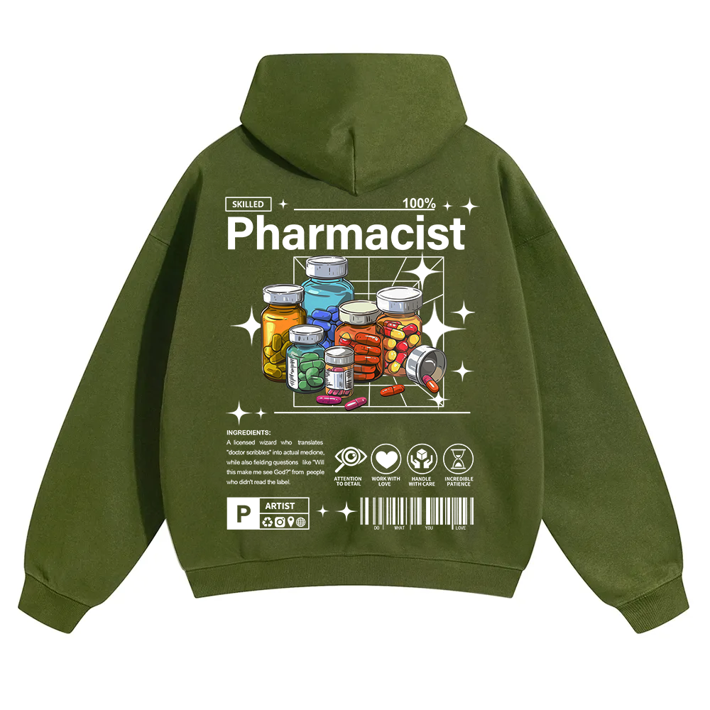Pharmacist Unisex Solid Color Hoodie wearishow
