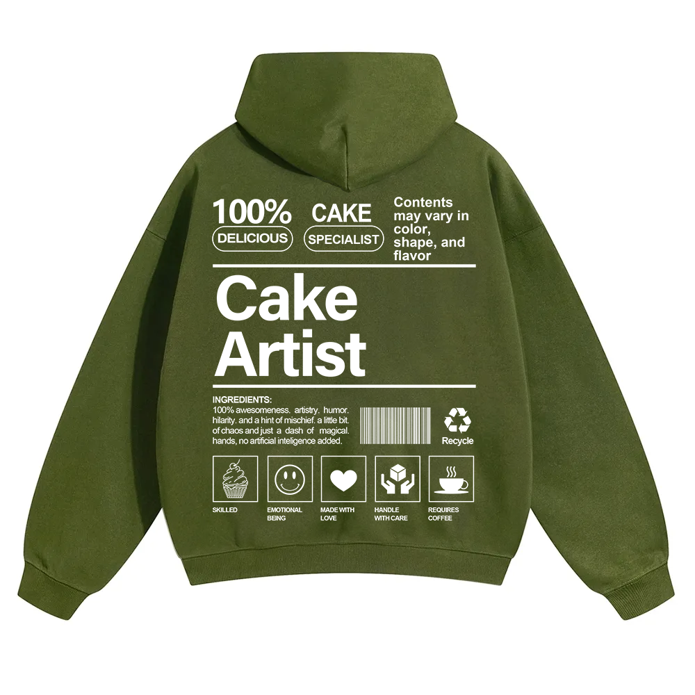 Cake Artist  Unisex Solid Color Hoodie wearishow
