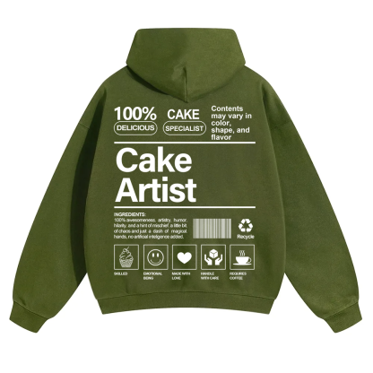 Cake Artist  Unisex Solid Color Hoodie wearishow