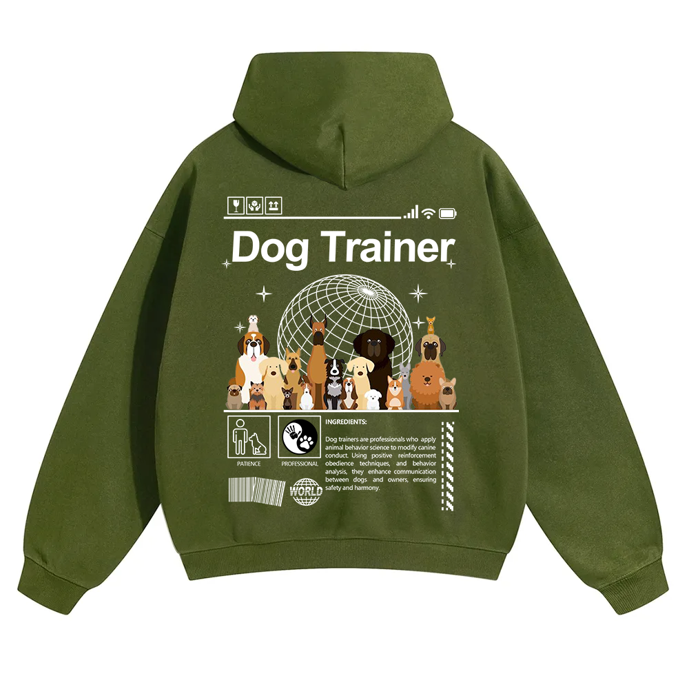 Dog Trainer Unisex Solid Color Hoodie wearishow