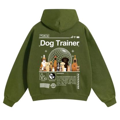 Dog Trainer Unisex Solid Color Hoodie wearishow