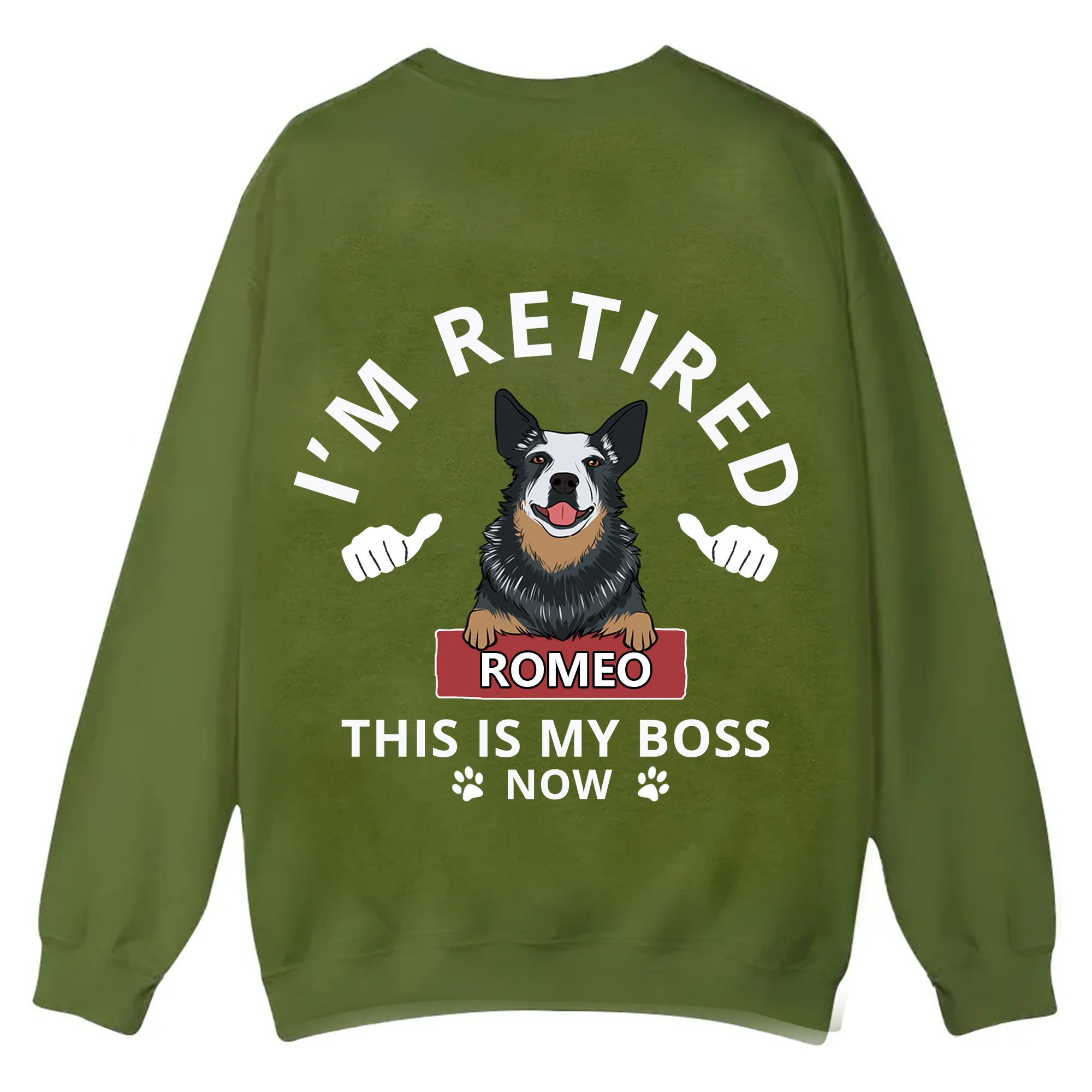 This Is My Boss - Personalized Custom Unisex Casual Crewneck Sweatshirt