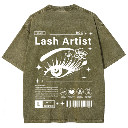 Lash Artist Unisex Fit Washed T-Shirt