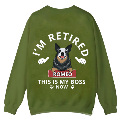 This Is My Boss - Personalized Custom Unisex Casual Crewneck Sweatshirt