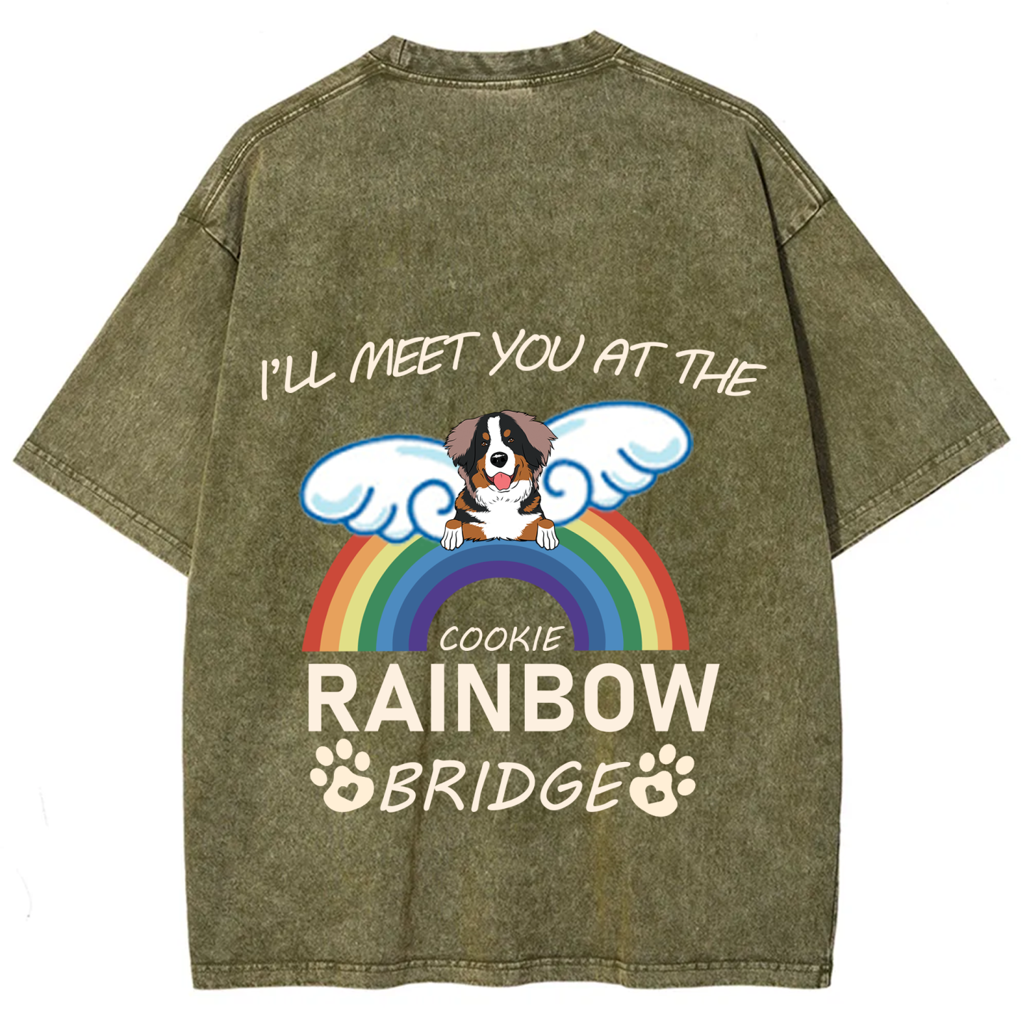 I'll Meet You At The Rainbow Bridge - Personalized Custom Unisex T-shirt