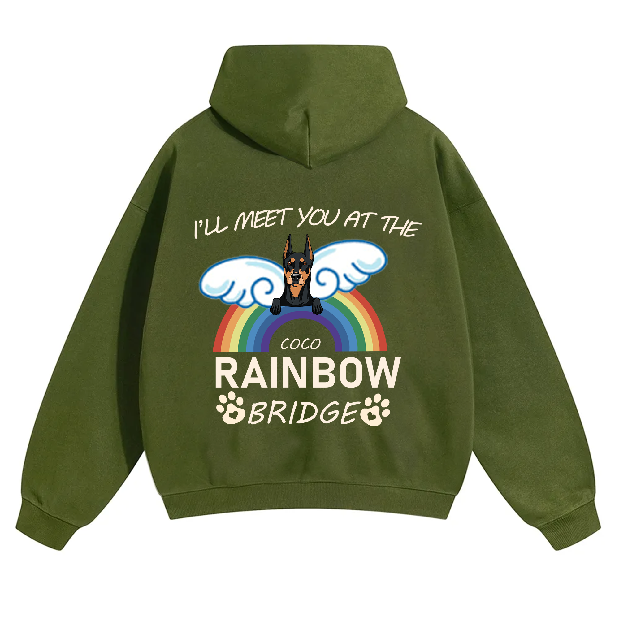 I'll Meet You At The Rainbow Bridge - Personalized Custom Unisex Hoodie