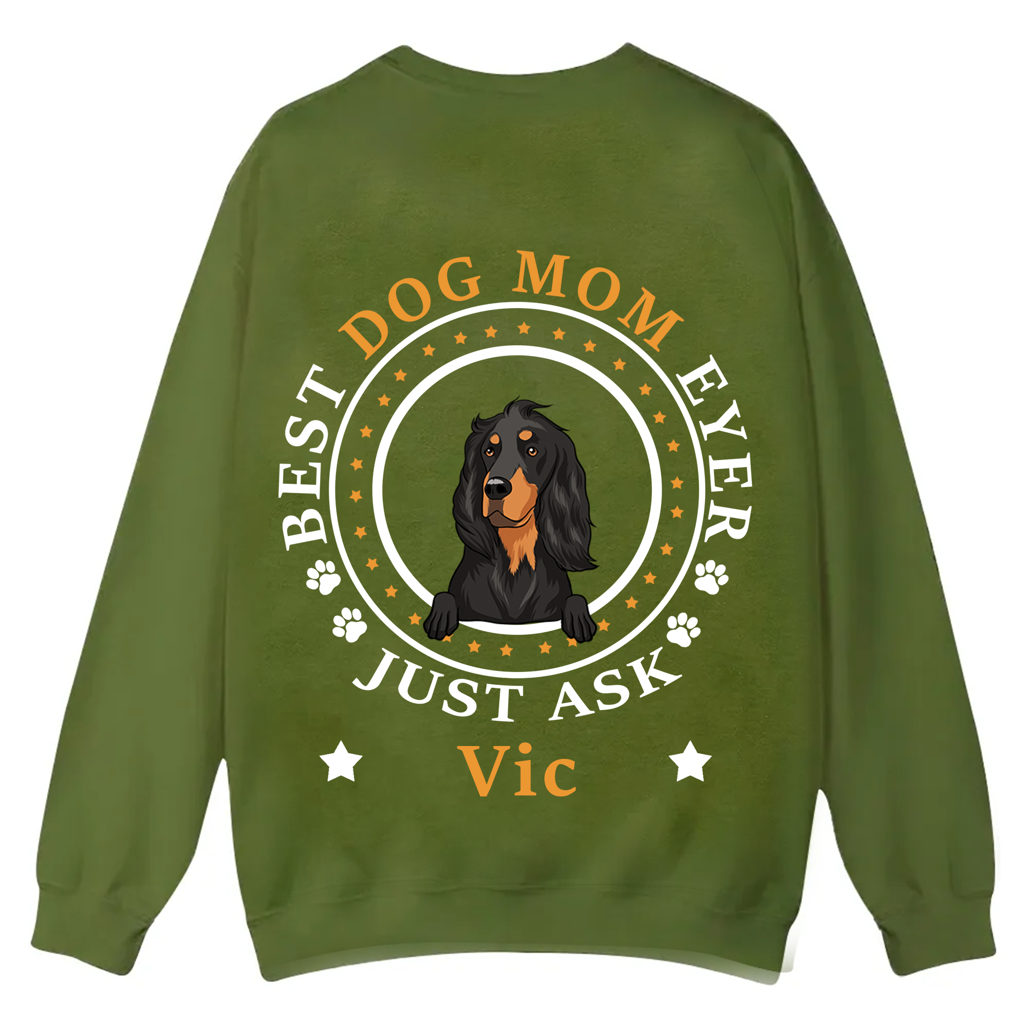 Best Dog Dad/Dog Mum Circle - Personalized Custom Unisex Casual Crewneck Sweatshirt
