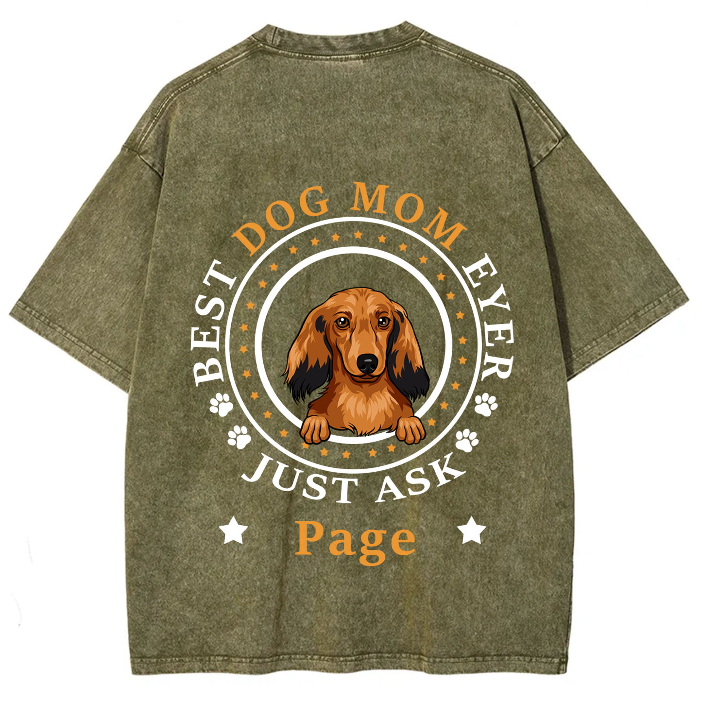 Best Dog Dad/Dog Mum Circle - Personalized Custom Unisex T-shirt