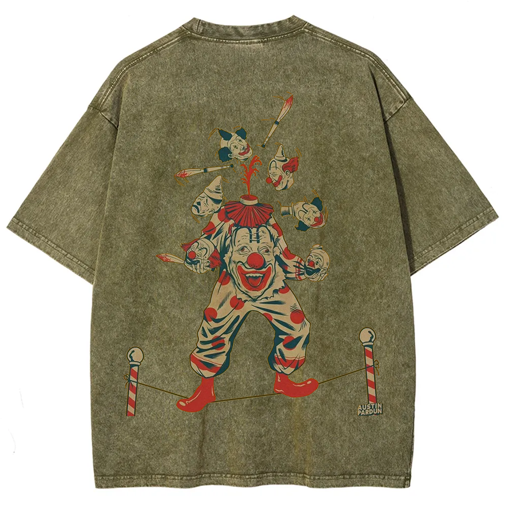 Halloween Clown Art Illustration Print Unisex Classic T-Shirt