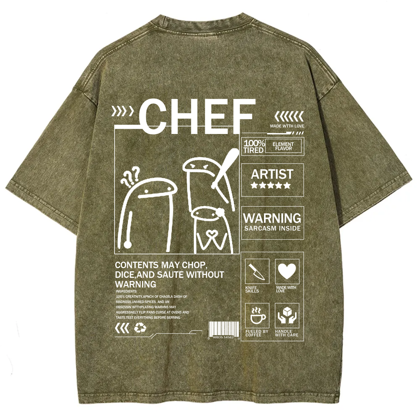 Chef Solid Color Unisex T-shirt