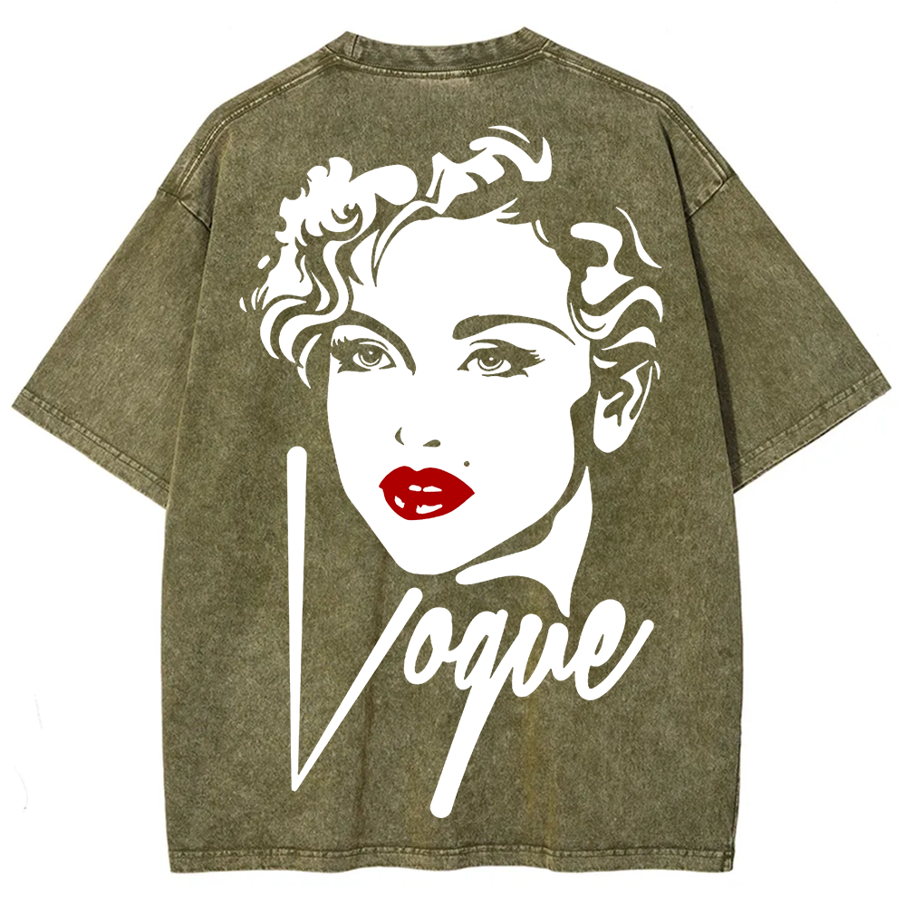  Vintage Washed Madonna Vogue Cover  T-Shirt
