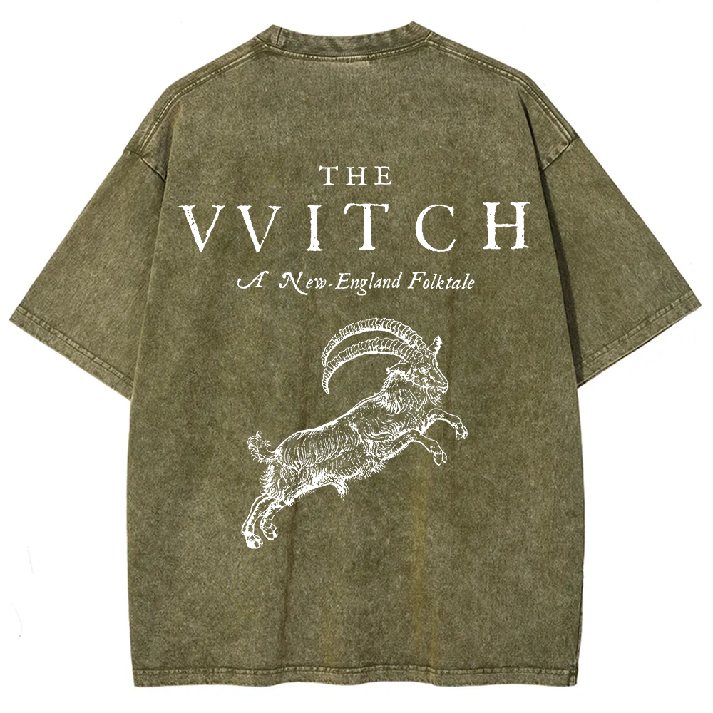 Unisex Vintage Washed The Witch  T-shirt