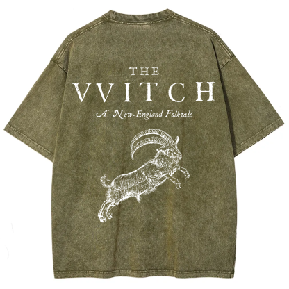 Unisex Vintage Washed The Witch  T-shirt