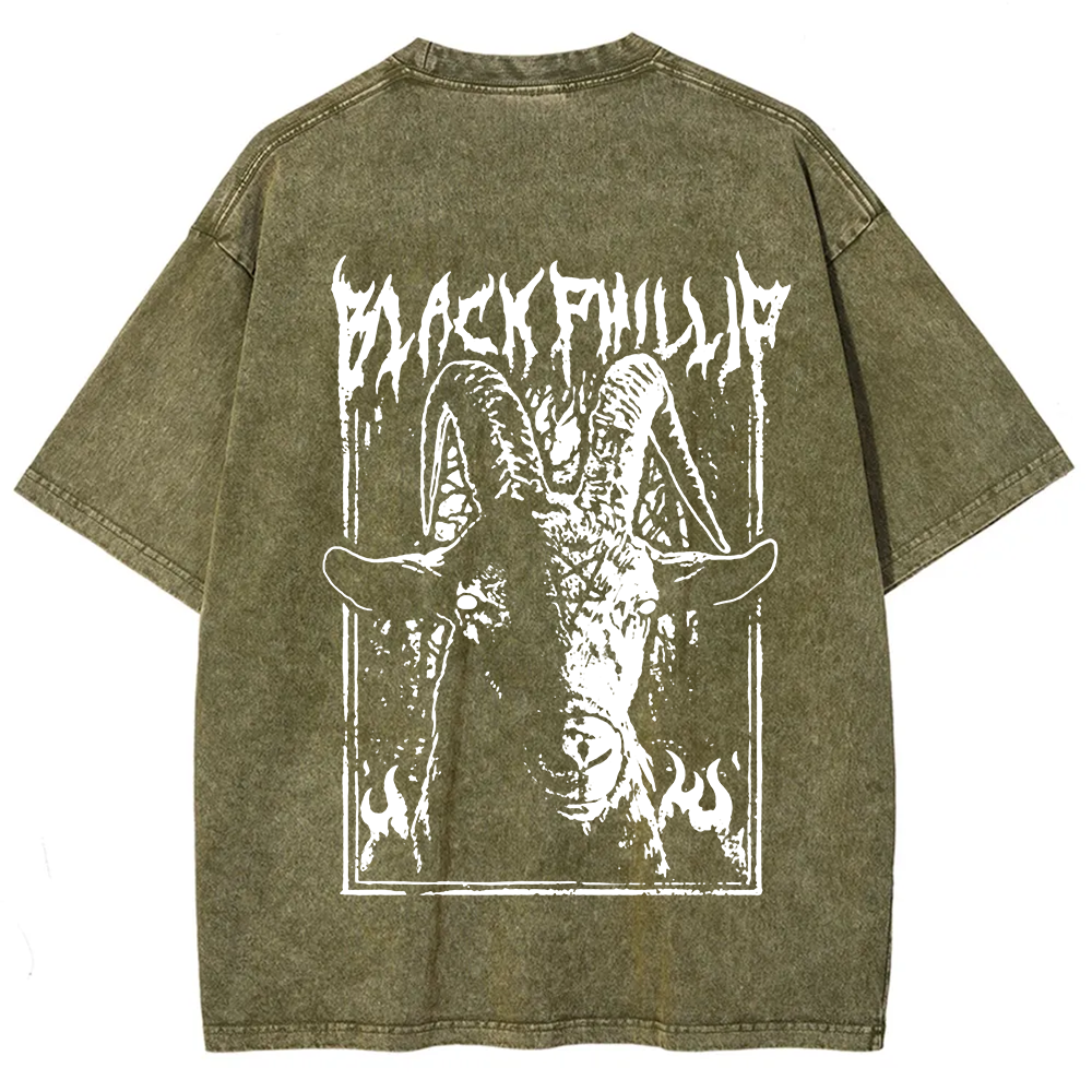 Unisex Vintage Washed The Witch Black Phillip T-Shirt