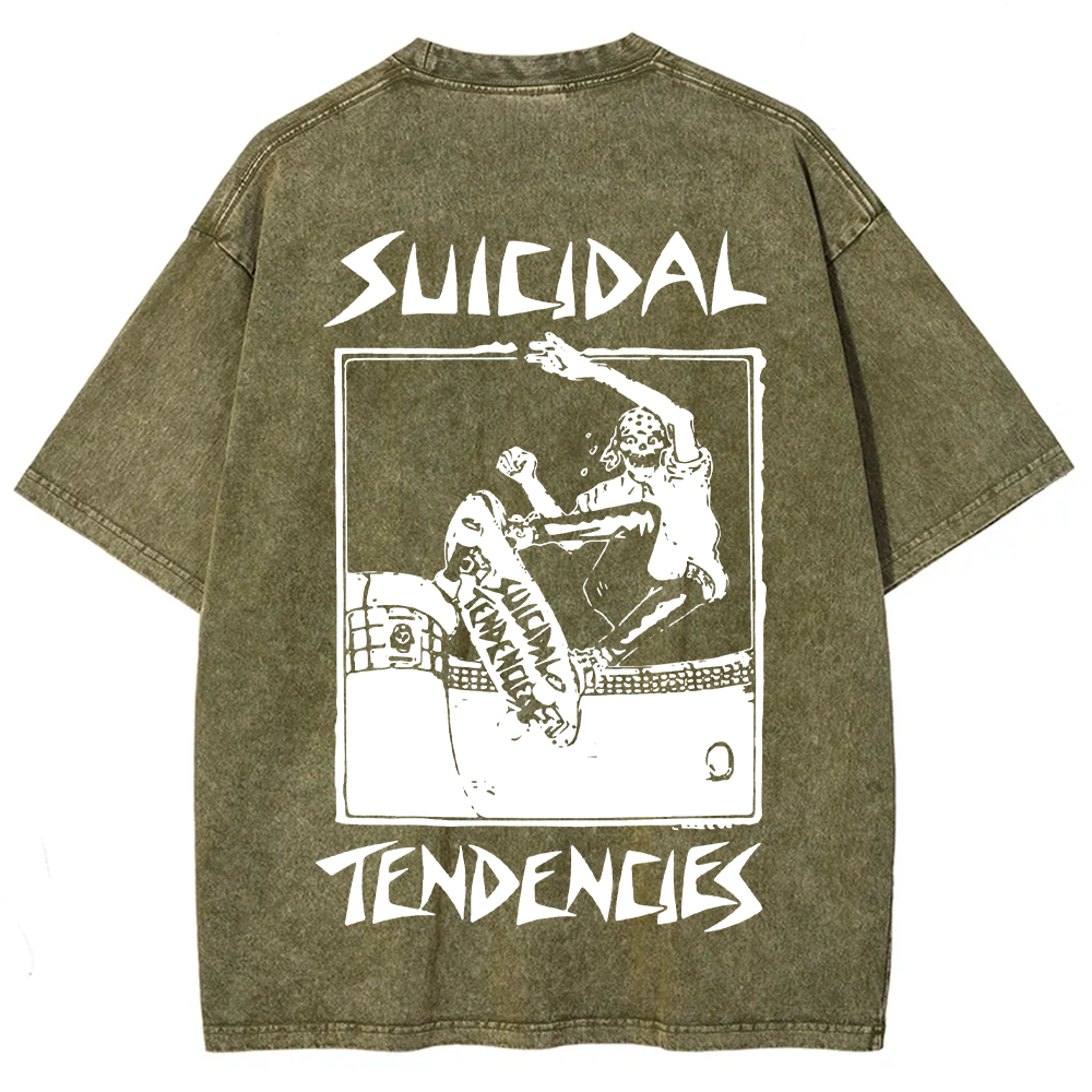 Suicidal Tendencies Band Vintage Washed  T-Shirt