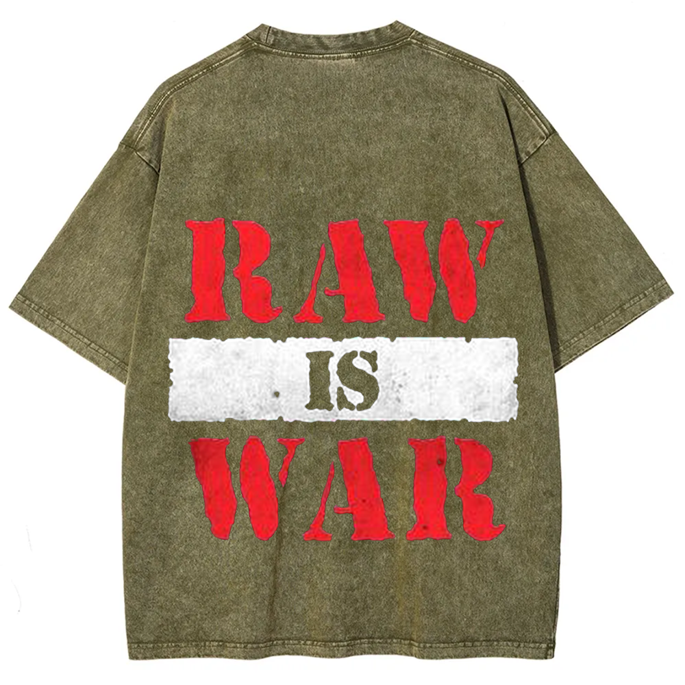 Wrestling WWE Raw Vintage Washed T-Shirt