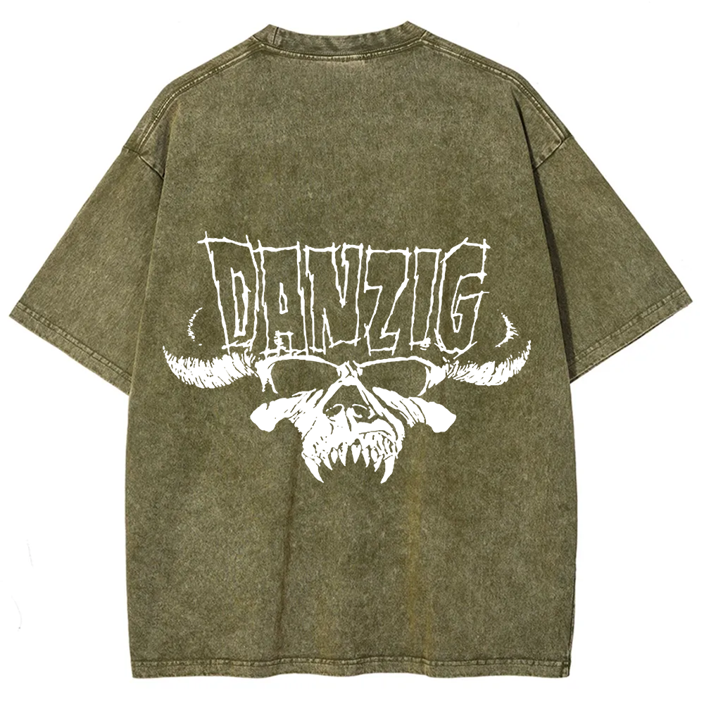 Unisex Vintage Washed DANZIG T-Shirt
