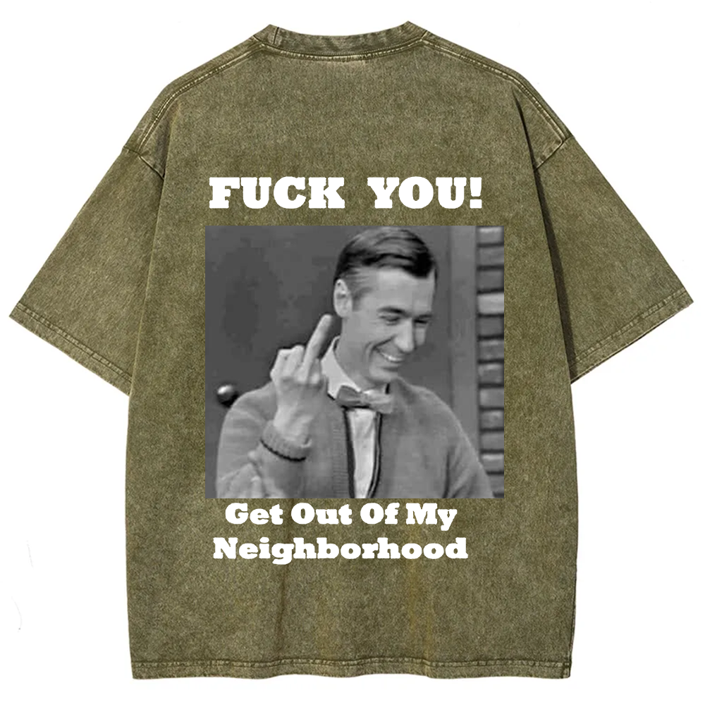 Fuck You Print Casual T-Shirt