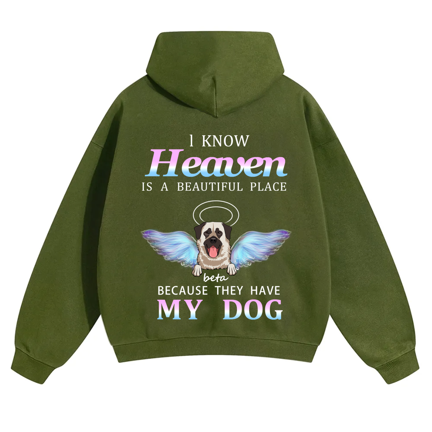 Heaven Is A Beautiful Place - Personalized Custom Unisex Hoodie