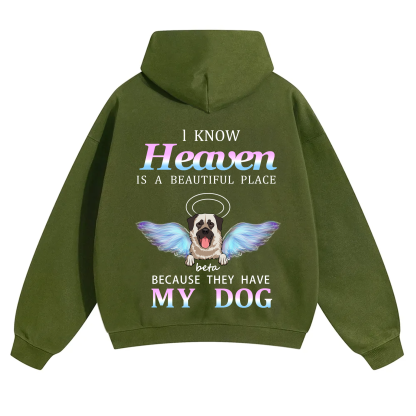 Heaven Is A Beautiful Place - Personalized Custom Unisex Hoodie