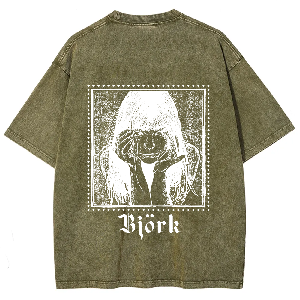 Björk Singer Vintage Washed T-Shirt