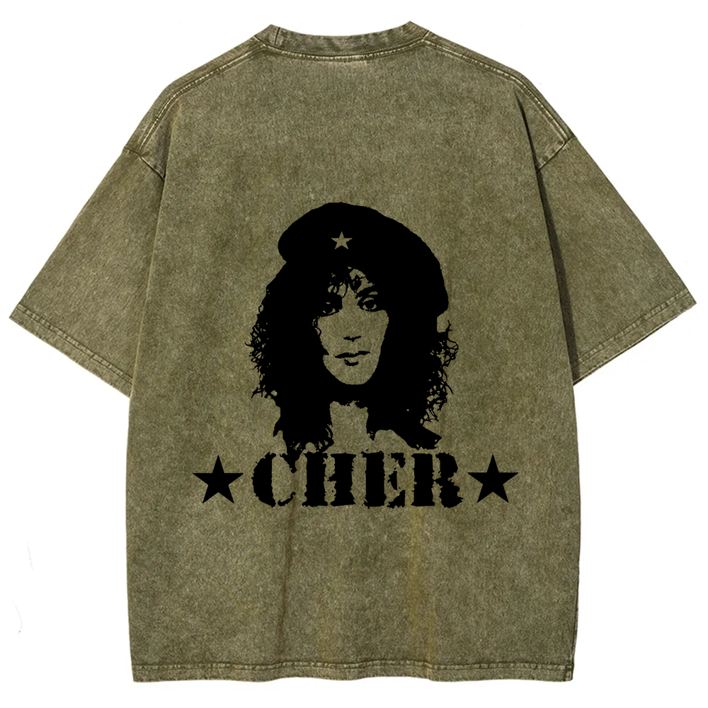 Cher Singer Vintage Washed T-Shirt