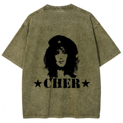 Cher Singer Vintage Washed T-Shirt