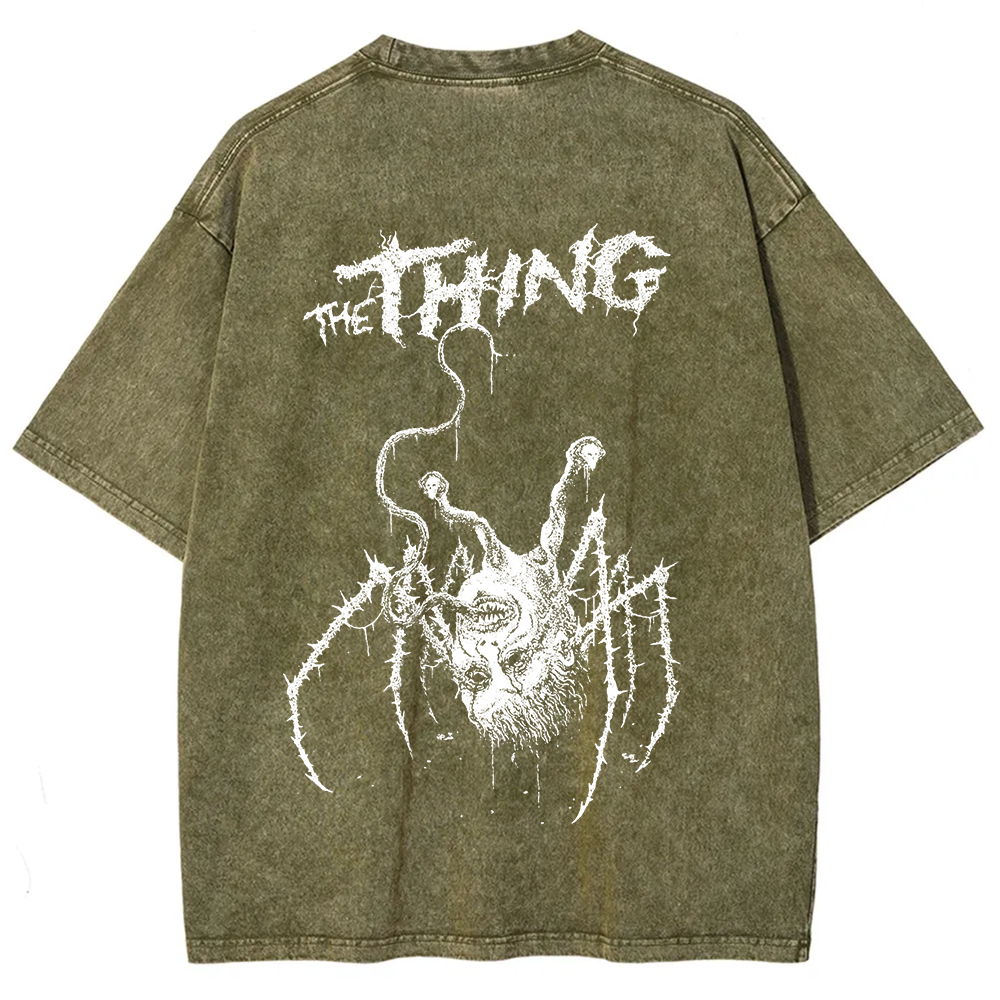 Unisex Horror The thing Print T-Shirt