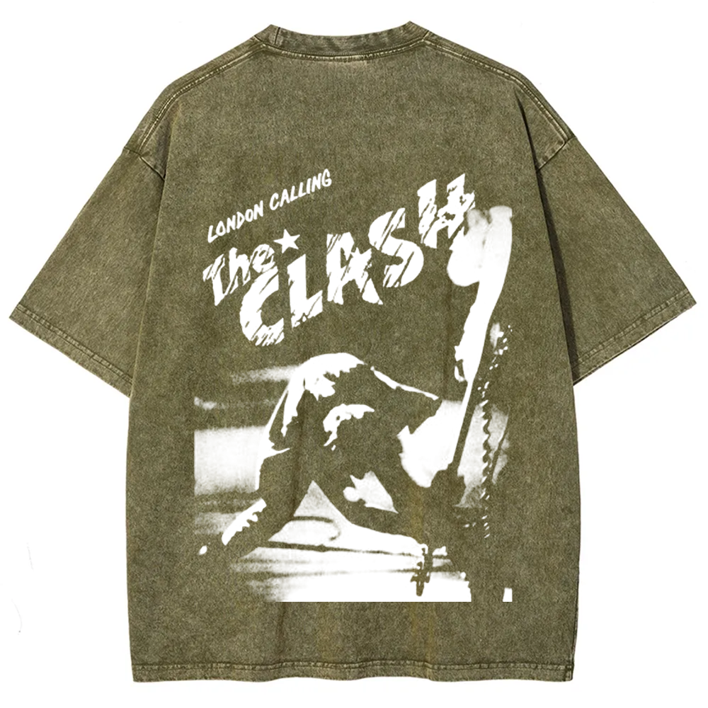 Vintage Washed The Clash Punk Band T-Shirt