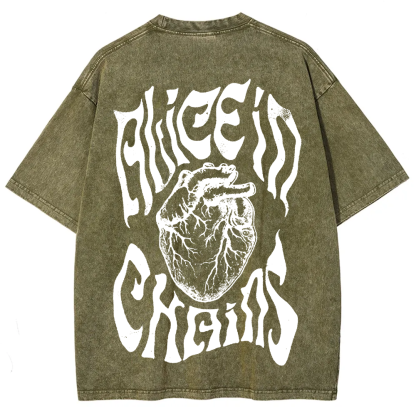 Unisex Vintage Washed Alice in Chains T-Shirt