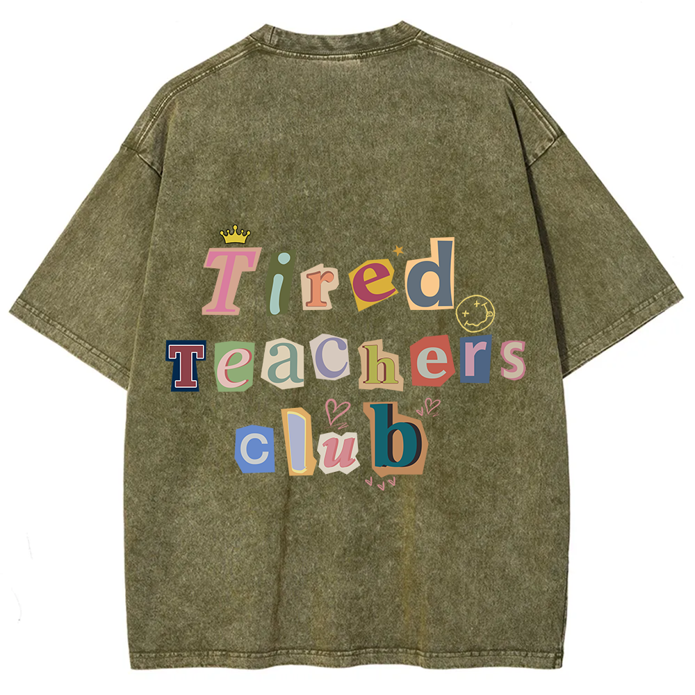 Tired Teachers Club Crop Tops?