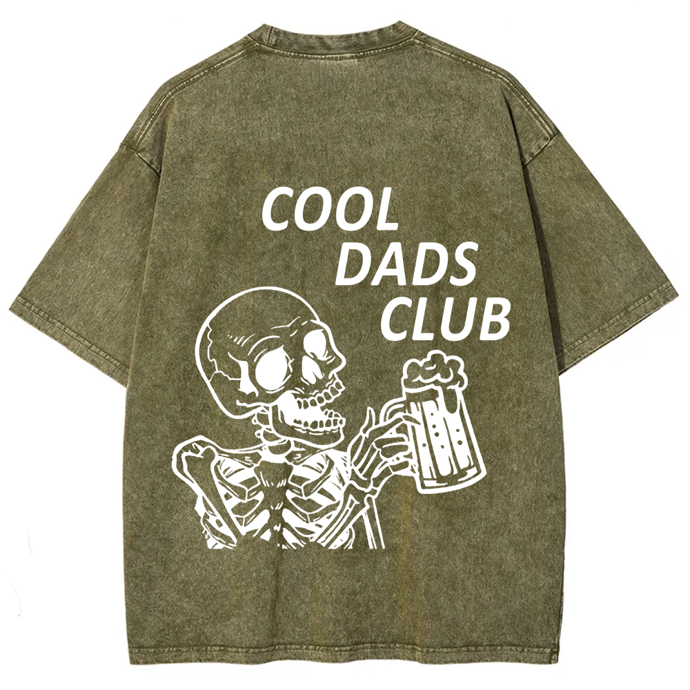Cool Dads Club Unisex Fit Washed T-Shirt