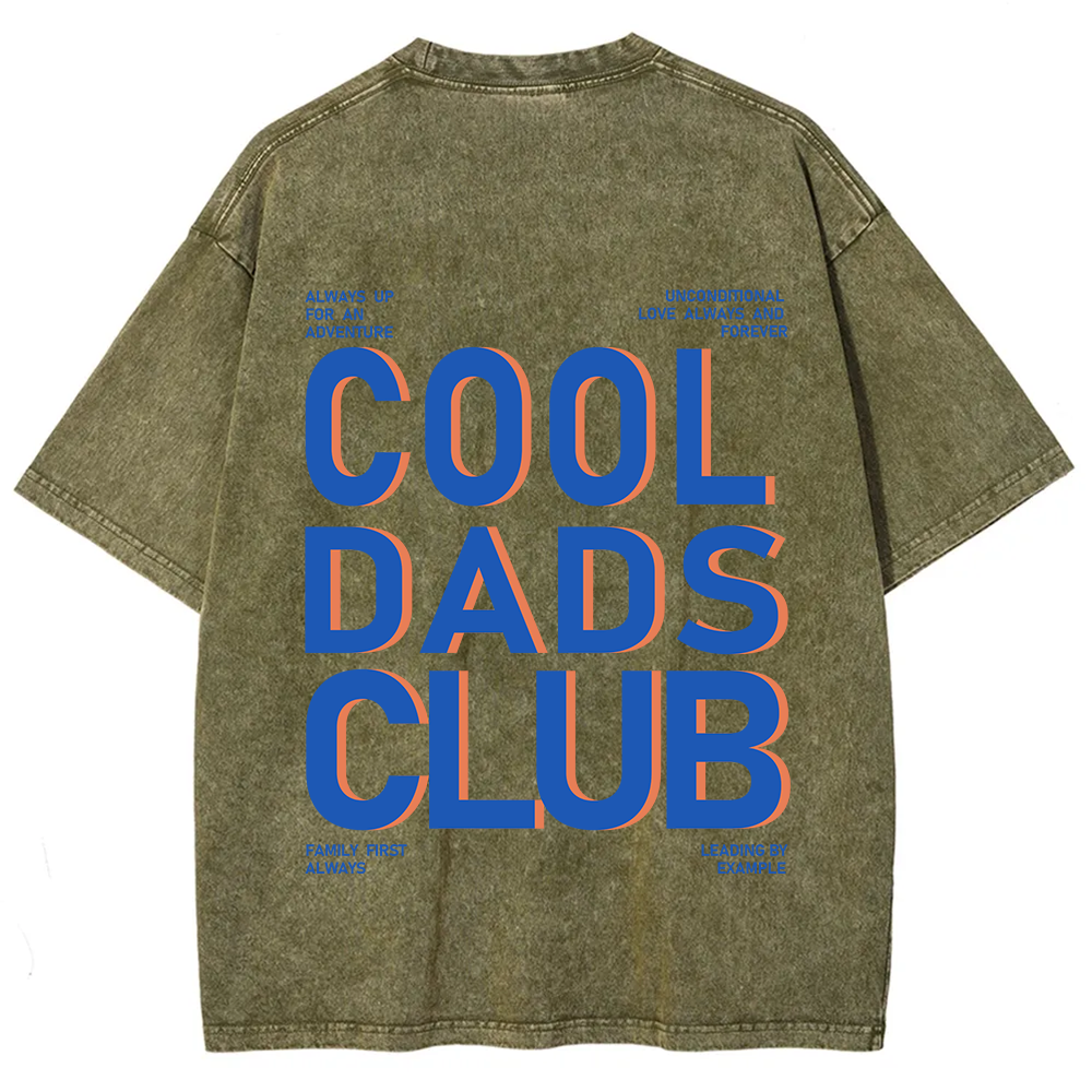 Cool Dads Club Unisex Fit Washed T-Shirt