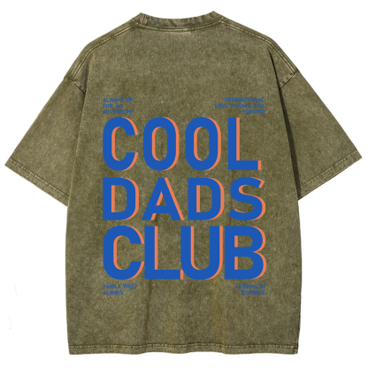 Cool Dads Club Unisex Fit Washed T-Shirt