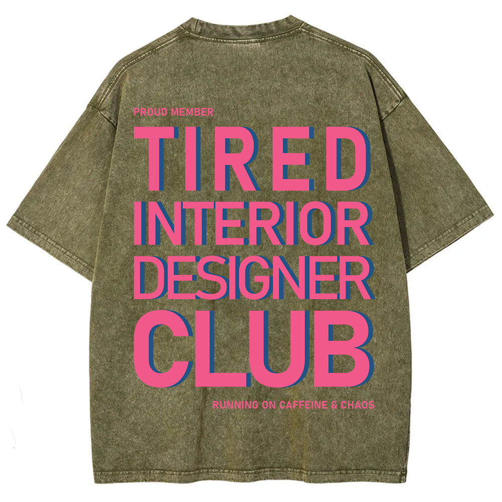 Interior Designer Club Unisex Fit Washed T-Shirt?