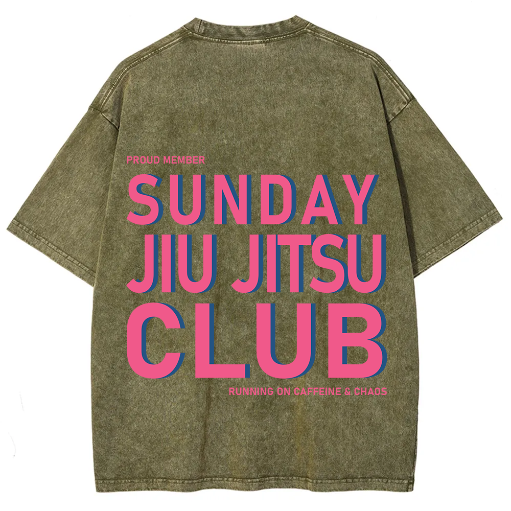 Sunday Jiu Jitsu Club Unisex Fit Washed T-Shirt