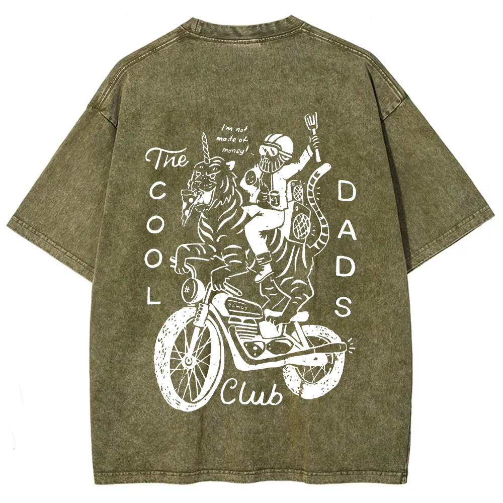 The Cool Dads Club Unisex Fit Washed T-Shirt