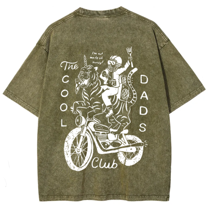 The Cool Dads Club Unisex Fit Washed T-Shirt