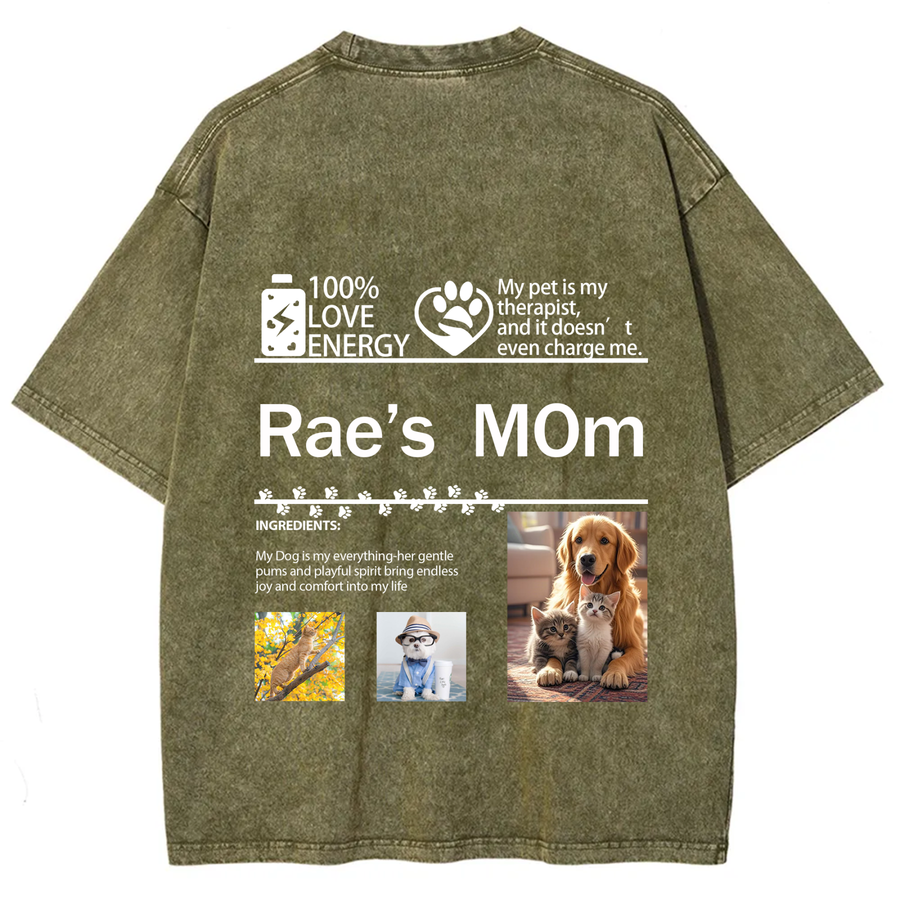 Pet Photo Creative Customized Unisex T-shirt