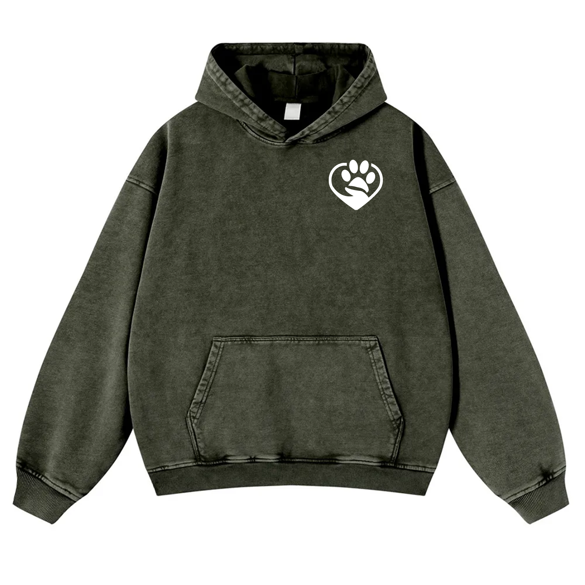 Pet Photo Creative Customized Unisex Washed Hoodie