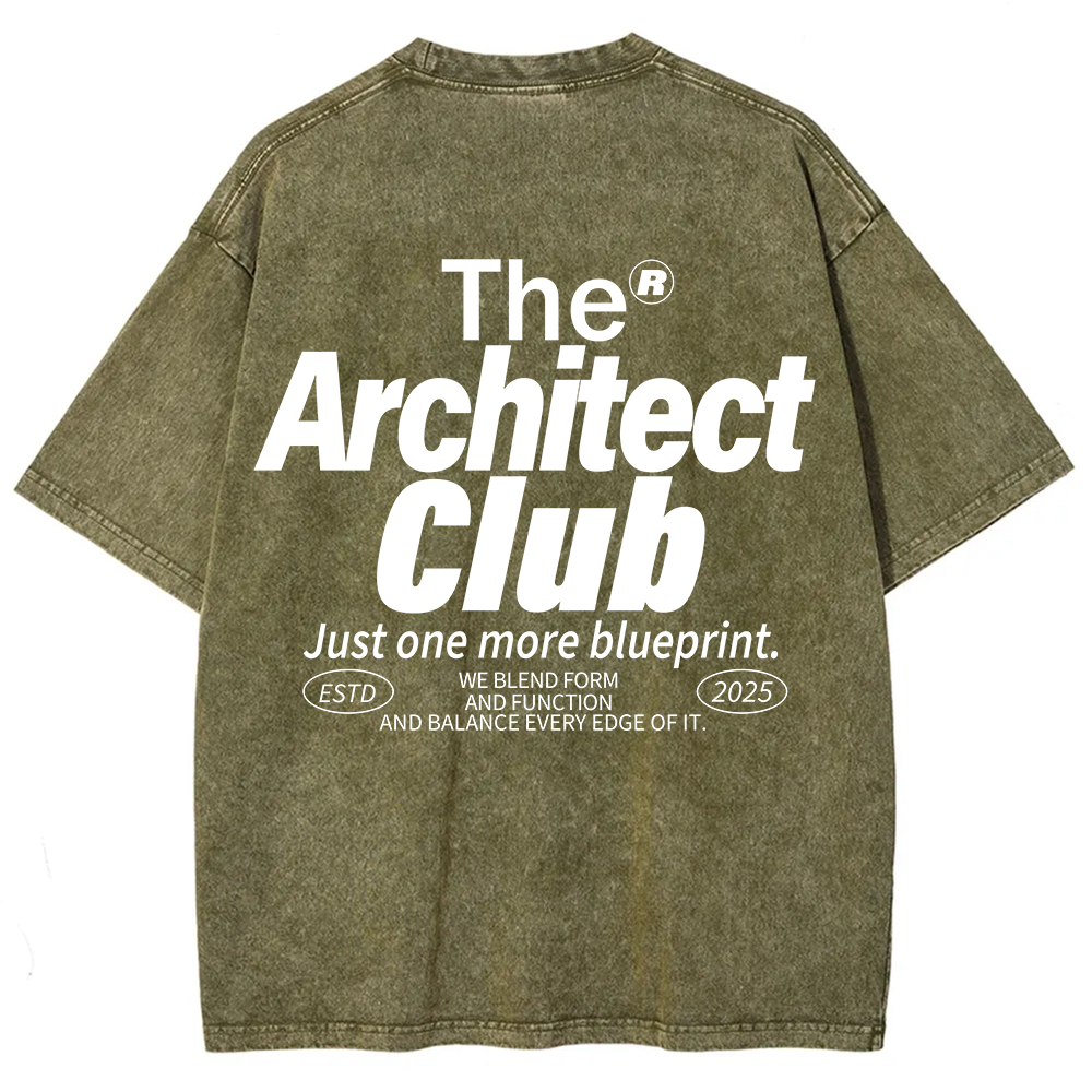 The Architect Club Unisex Fit Washed T-Shirt