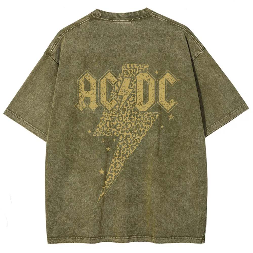 Unisex Vintage Washed ACDC t-Shirt