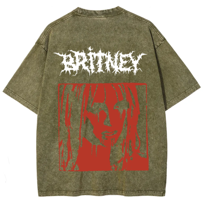 Britney Singer Washed t-Shirt