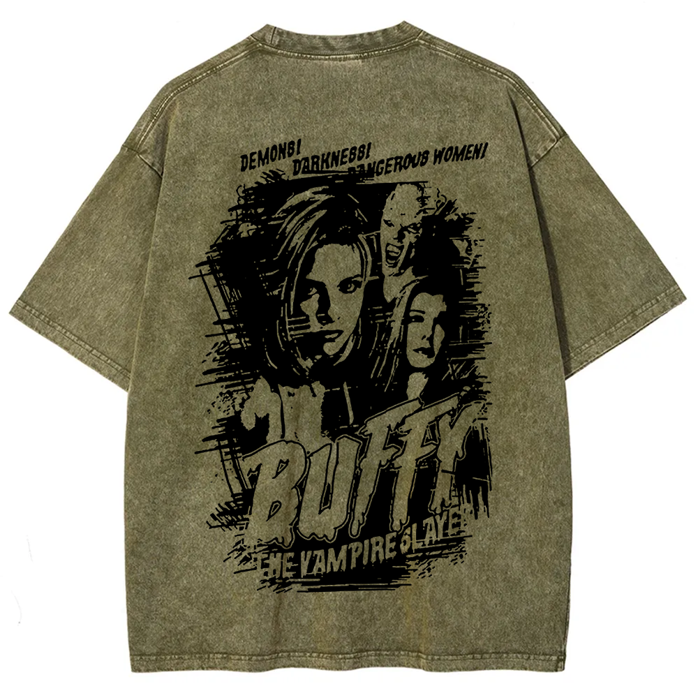 Buffy The Vampire Slayer TV Series Vintage Washed Washed t-Shirt