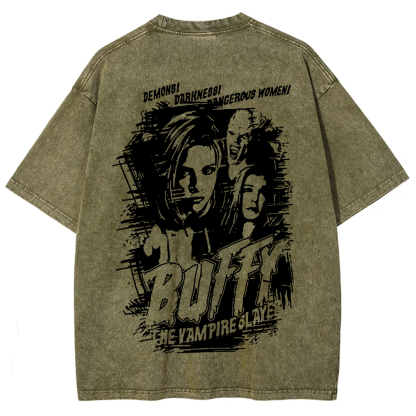 Buffy The Vampire Slayer TV Series Vintage Washed Washed t-Shirt